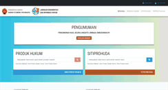 Desktop Screenshot of birohukum.jogjaprov.go.id